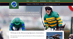 Desktop Screenshot of horseracingsponsors.com